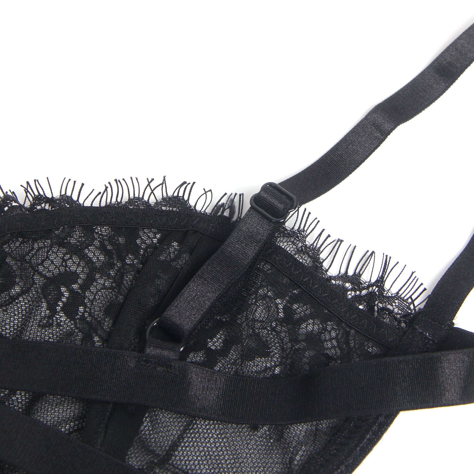 Black Sexy Lace Bra Set