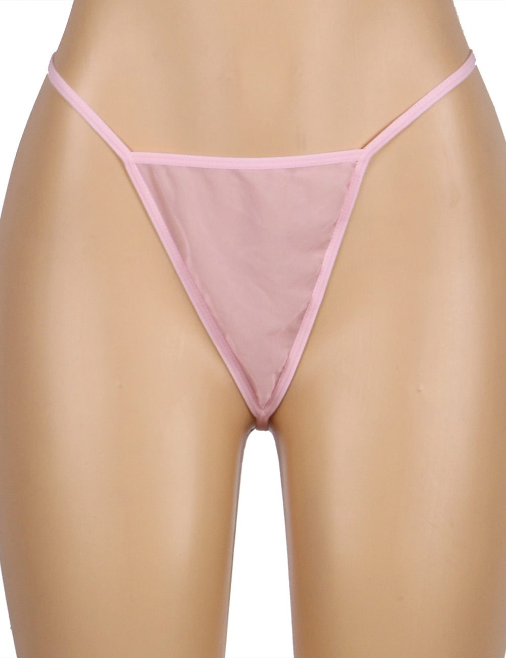 V Neck Pink Lace Stitching Strap with Flower Babydoll
