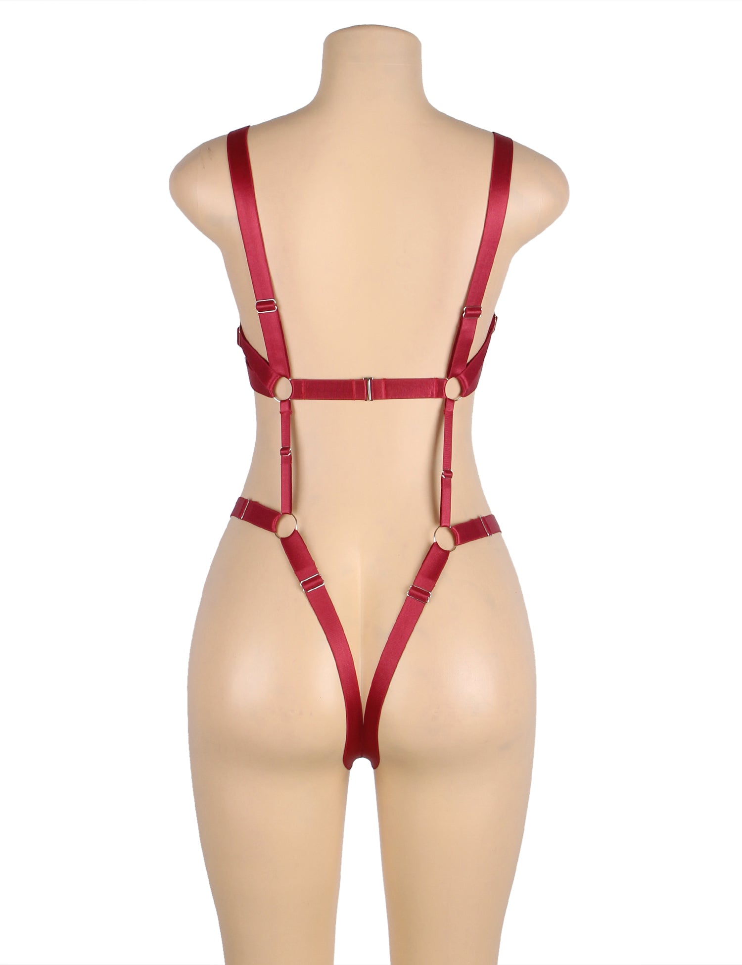 Red Sexy Adjustable Bondage Bodysuit