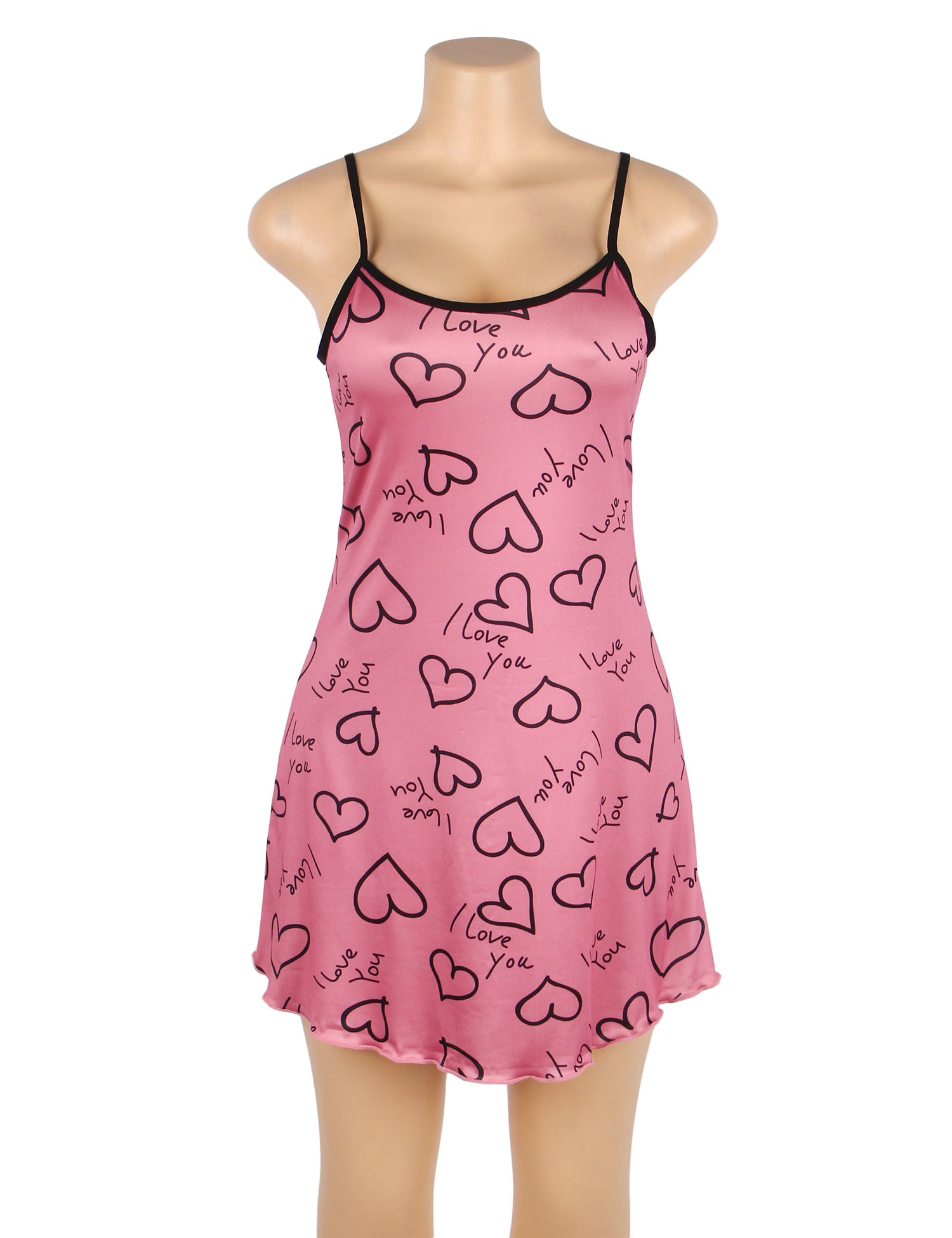 Pink Print Suspender Home Wear Pajama