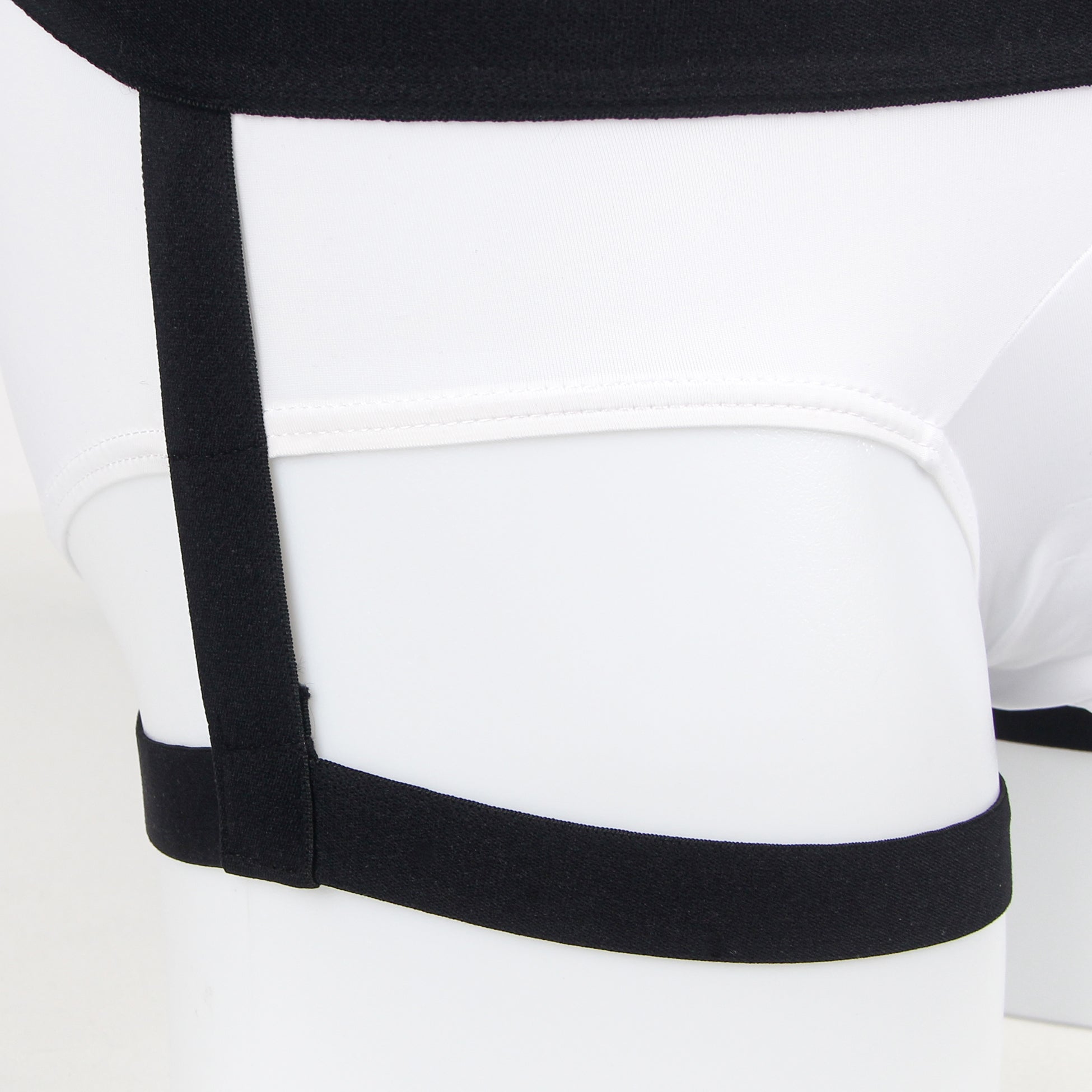 White Ice Silk Strappy Sexy Men's Underwear