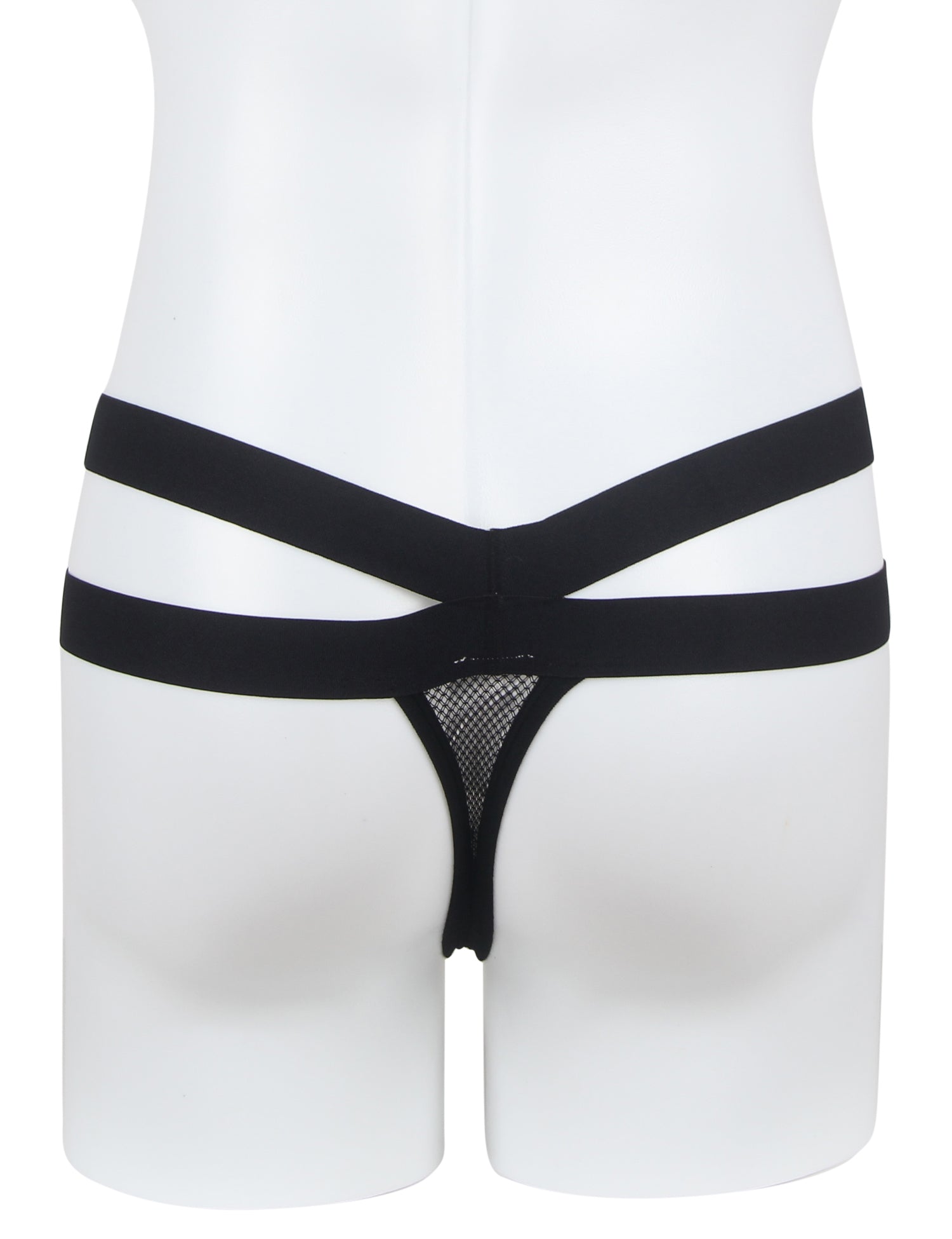 Black Sexy Mesh Breathable Men's Thong
