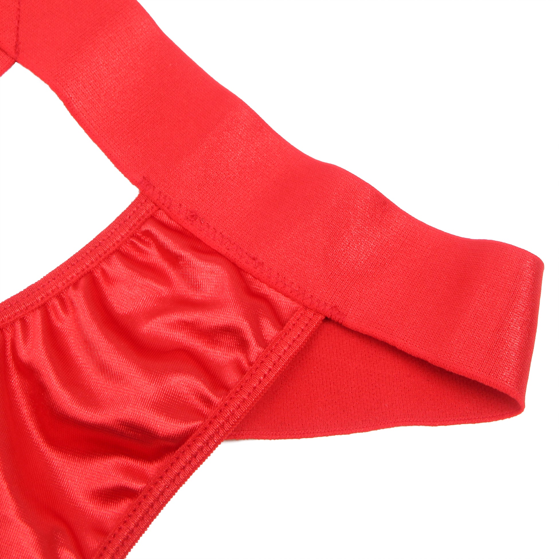 Red Sexy Harness Halter Bodysuit