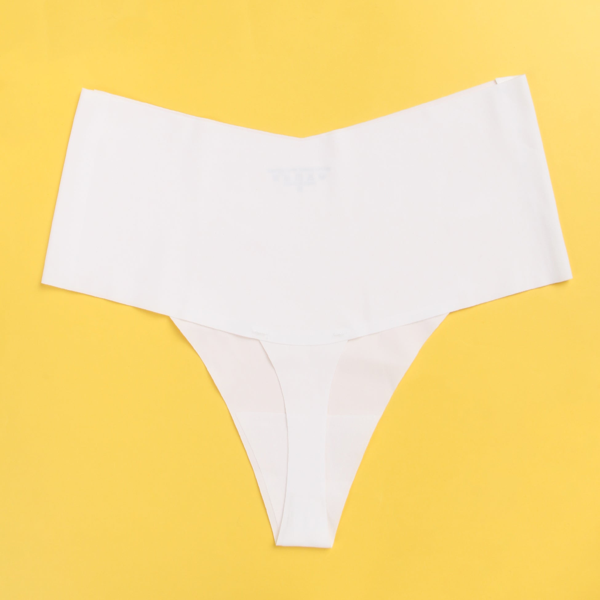 White Sexy Ice Silk High Waist Seamless Panty