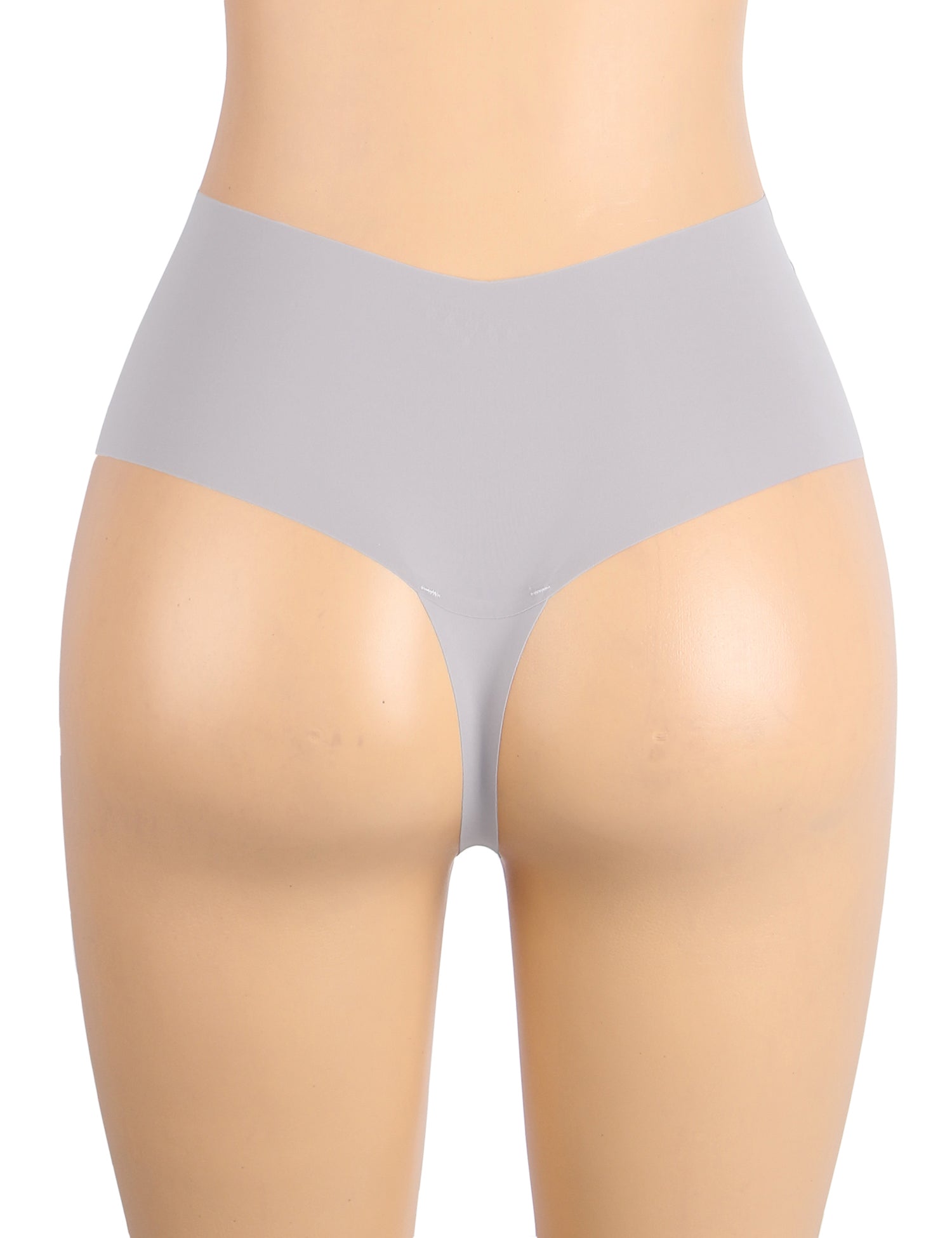 Purple Sexy Ice Silk High Waist Seamless Panty