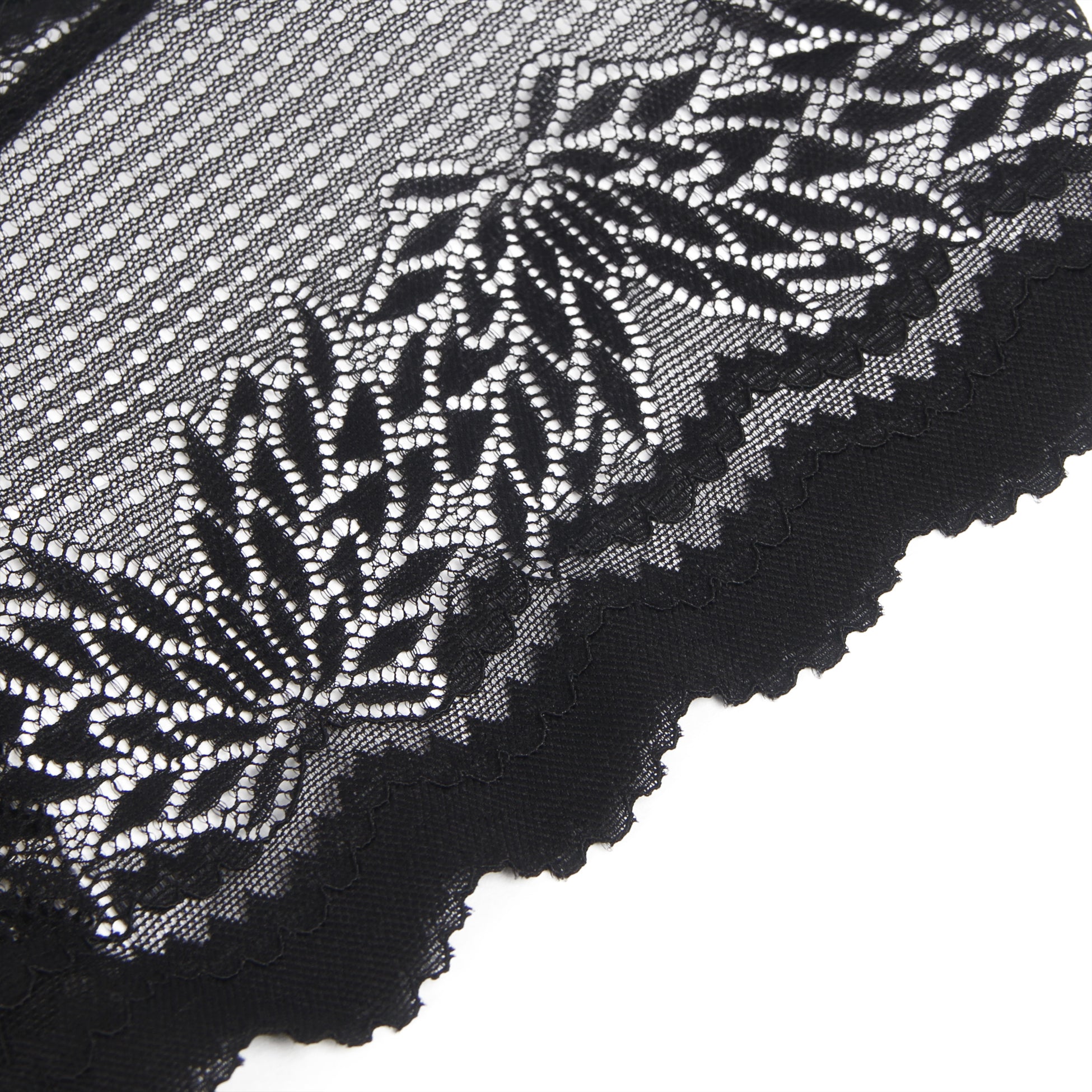 Black Sexy Metal Heart Lace Hollow Out Women Panty