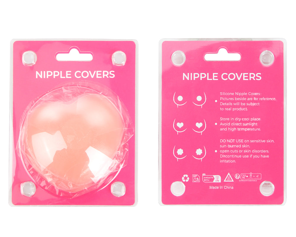 Nude Heart Shape Invisible Silicone Nipple Covers