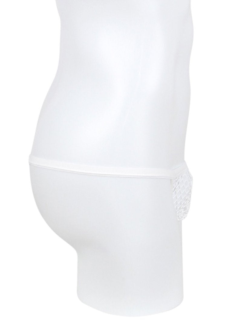 White Sexy Men's Fishnet Thong
